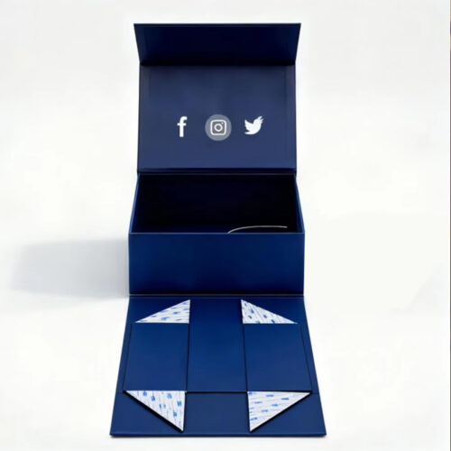Custom Luxury Royal Blue Foldable Magnetic Gift Box - All Products - ChengTop Packaging & Printing ﻿ ﻿