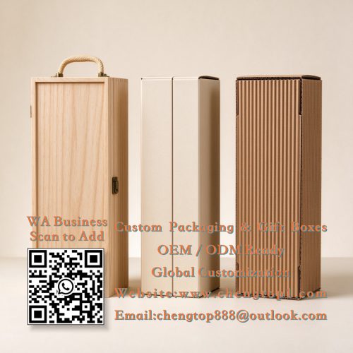 Wine Box Materials: Wood, Rigid Paper & Corrugated Compared - Wine & Spirits Boxes - ChengTop Packaging & Pri...