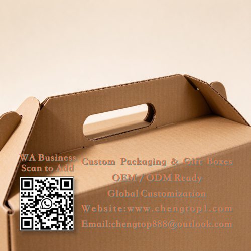 Corrugated Box Handles: Die-Cut, Rope & Plastic Compared - Corrugated Boxes - ChengTop Packaging & Printing ﻿ ﻿