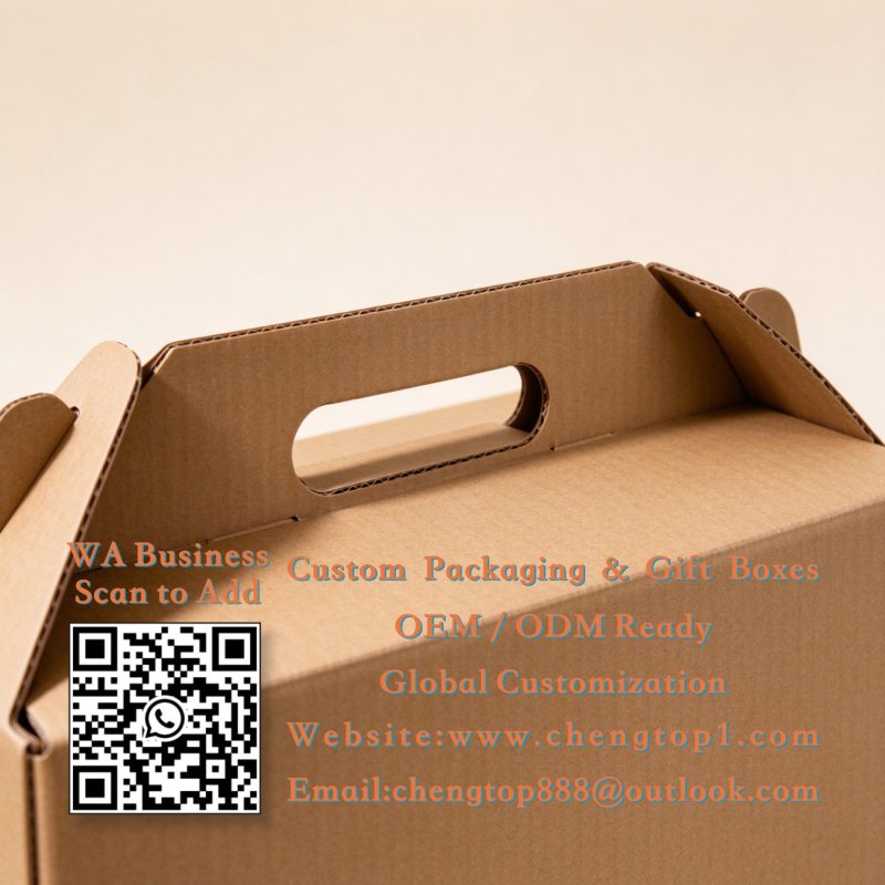 Corrugated Box Handles: Die-Cut, Rope & Plastic Compared - Corrugated Boxes - ChengTop Packaging & Printing ﻿ ﻿