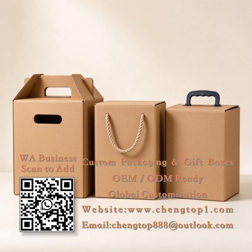Corrugated Box Handles: Die-Cut, Rope & Plastic Compared - Corrugated Boxes - ChengTop Packaging & Printing ﻿ ﻿