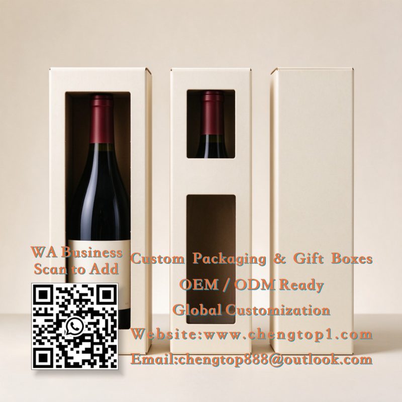Wine Box Windows: Full Window, Neck Window & No Window Compared - Wine & Spirits Boxes - ChengTop Packaging &...