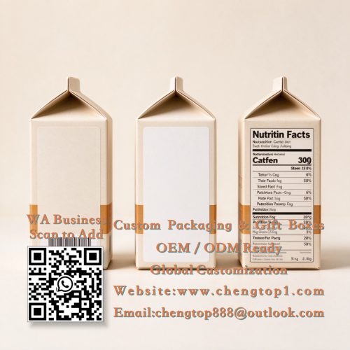 Folding Carton Labels: Printed Barcode, Blank Panel & Nutrition Facts Com...