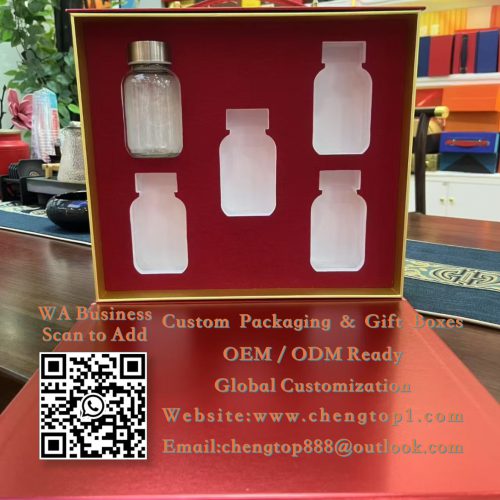 Wedding Gift Boxes: Red & Gold Packaging for Couples, Favors & Toast...