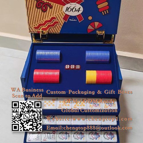 Branded Promotional Game Sets: Custom Mahjong & Poker Gift Boxes for Beve...
