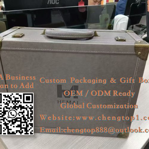Corporate Gift Trunk Boxes: Executive Client Gift Packaging with Vintage Suitc...