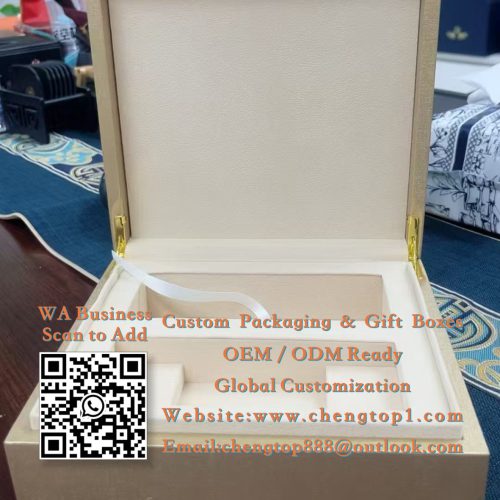 Champagne Gold Flip-Top Gift Boxes: Premium Corporate Presentation Packaging - Rigid & Gift Boxes - ChengTop Packaging...