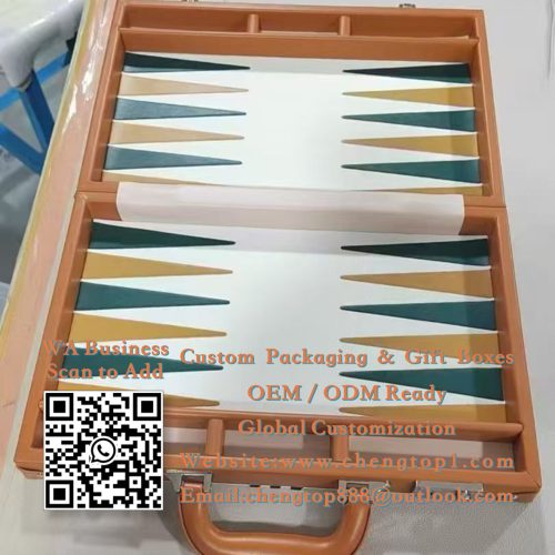 Backgammon Game Set Boxes: Vintage Trunk Cases for Board Game Packaging - Rigid & Gift Boxes - ChengTop Packaging &amp...