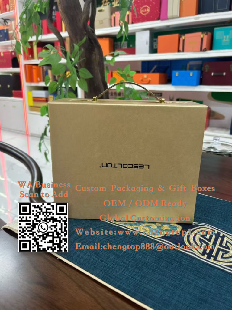 Beauty Device Gift Boxes: Champagne Gold Packaging for Skincare Tech</trp-post...