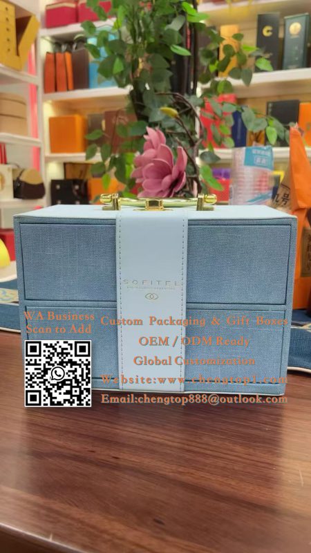 Two-Tier Drawer Gift Boxes: Hotel & Corporate Welcome Amenity Packaging - Rigid & Gift Boxes - ChengTop Packaging...
