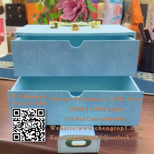 Two-Tier Drawer Gift Boxes: Hotel & Corporate Welcome Amenity Packaging - Rigid & Gift Boxes - ChengTop Packaging...